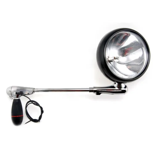 221000-0002 – UNITY Spotlight, 50 Watt Halogen 6 Inch Black Round Housing White Light Post Mount